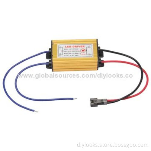 LED Driver with 2-pin JST Connector Cable, for 1-3 x 1W LED Floodlight Lamp